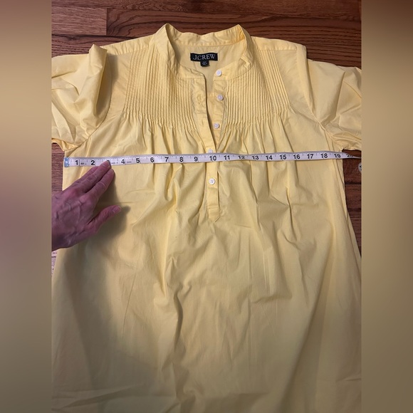 J. Crew Short-Sleeve Mini Shirtdress Cotton Poplin - Picture 9 of 10